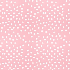 Polka Dots on Powder Pink