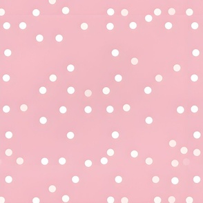 Polka Dots on Muted Pink
