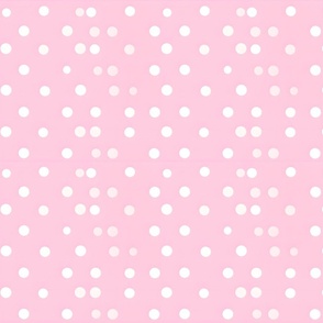 Polka Dots on Pink 
