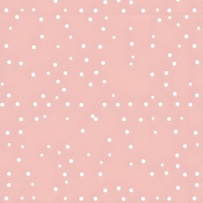 Small Polka Dots on Pink