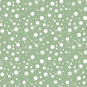 Polka Dots Sage Green