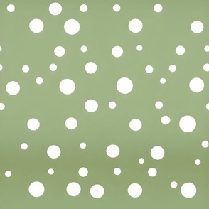 Polka Dots Olive Green