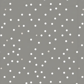 Small Polka Dots on Gray