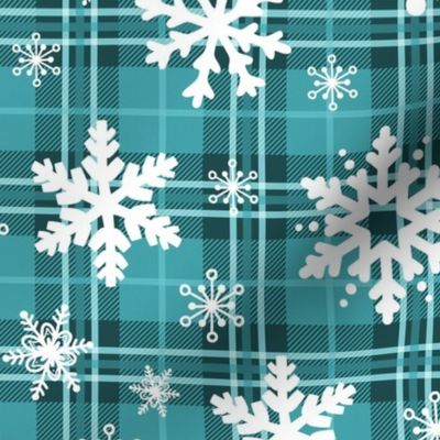 Plaid And Snowflakes