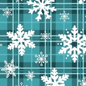 Plaid And Snowflakes