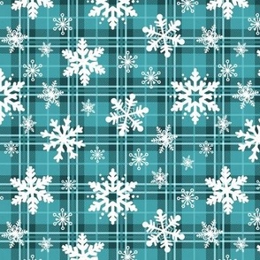 Plaid And Snowflakes Very Small