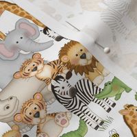 Safari Jungle Animals Baby Nursery Kids Room Decor 4 inches