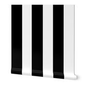 Very large black and white vertical stripes 