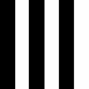 Very large black and white vertical stripes 