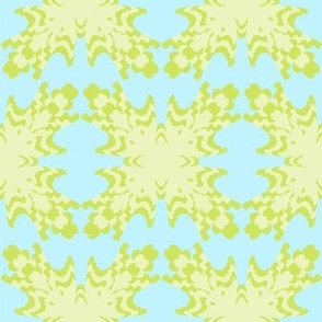 Kaleidoscope Vintage Geometric- Green and Aqua