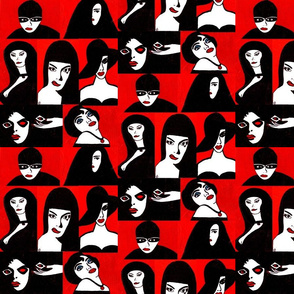 Black Red White Pop Art