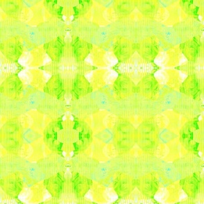 (S) Cute Yellow & Green_Field of Buttercups Floral Abstract