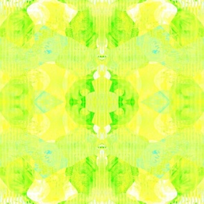 (M) Cute Yellow & Green_Field of Buttercups Floral Abstract
