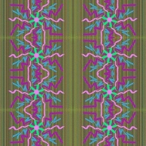 Striped abstract art fabric pattern design colorful