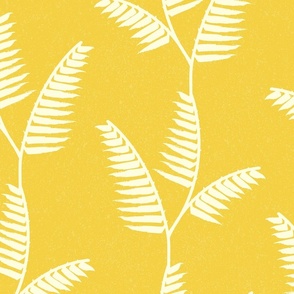 L - Tropical Abstract Leaves_yellow