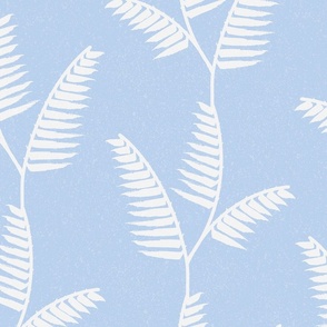 L - Tropical Abstract Leaves_baby blue