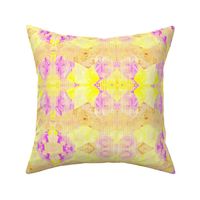 (S) Cute Yellow & Lavender_Field of Buttercups Floral Abstract