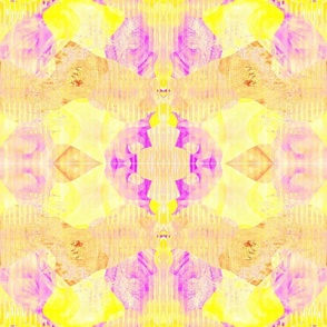 (M) Cute Yellow & Lavender_Field of Buttercups Floral Abstract