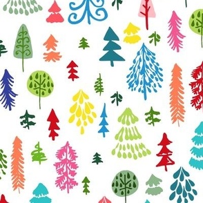 Whimsical Forest bright multi large