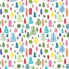 Whimsical Forest bright multi large