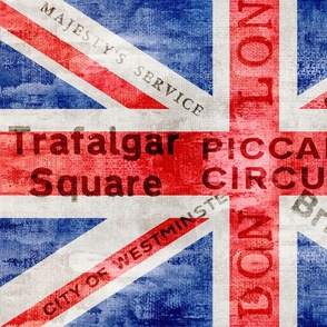 Great Britain Grunge Legacy Union Jack Flag Design With Typography