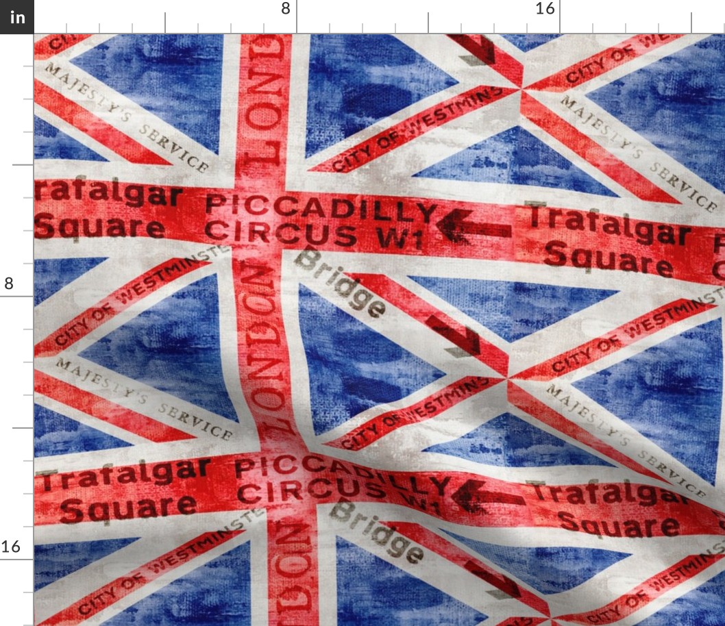 Great Britain Grunge Legacy Union Jack Flag Design With Typography Smaller Scale