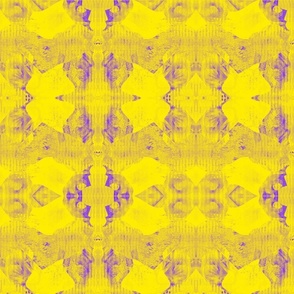 (S) Yellow & Purple_Cute Lovely Field of Buttercups Abstract