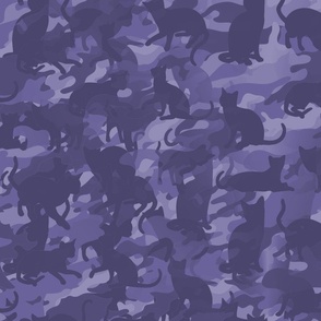 Camo Cats Camouflage in Naval Operation Seacat Blue Smallscale