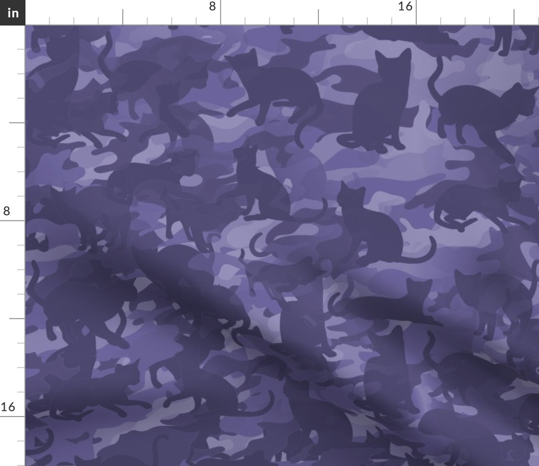 Camo Cats Camouflage in Naval Operation Seacat Blue Smallscale