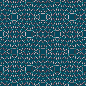 Beaded Ogee dark teal midsize