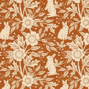 French Country Cottage Rabbits | SM Scale | Rust, Cream