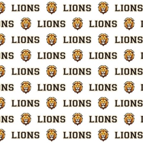 Lions Mascot Text | School Spirit College Team Cheer Collection