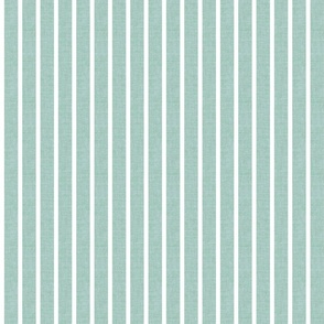 Small scale • turquoise and white stripes