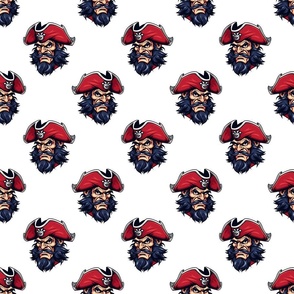 Pirates Mascot | Red - School Spirit College Team Cheer Collection