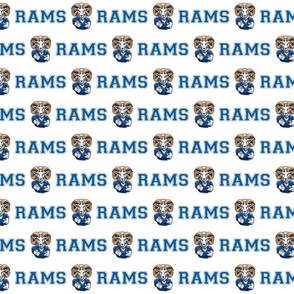 Rams | Blue & White - School Spirit College Team Cheer Collection