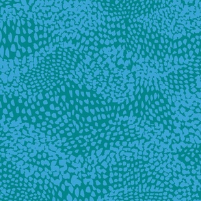 Undulations in Sea Life - blue green ultra steady - Large 24in  (23-04-03-J)