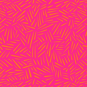 Sketch marks hot pink orange