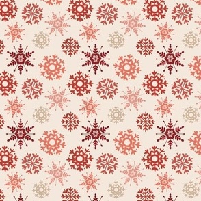 Nordic Snowflakes - Christmas Reds - Small