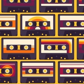 Retro Cassette Stripes