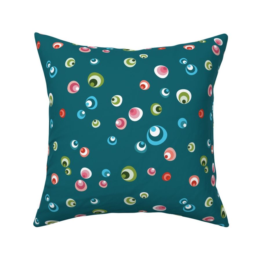 Creepy Peepers // Deep Sea Teal Large