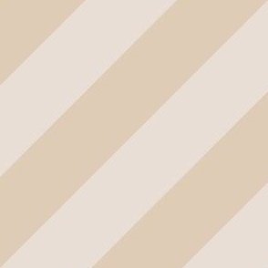 Neutral Diagonal Stripes, Tan and White Coffee