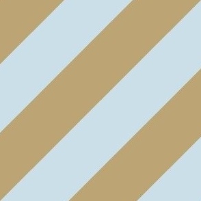 Khaki and Light Blue Diagonal Stripes