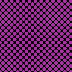 Big Violet Purple Polka Dots || classic geometric shapes circles (medium)