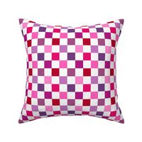 1” Pink Purple Red Checkers