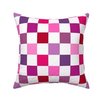 2” Hot Pink and Purple Checkers