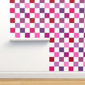 2” Hot Pink and Purple Checkers