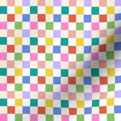 1/2” Rainbow Colorful Checkers