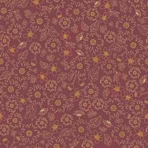 Autumn Bounty Rust Brown Small