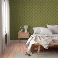 6" Moss-green Fern Scallop Pattern 