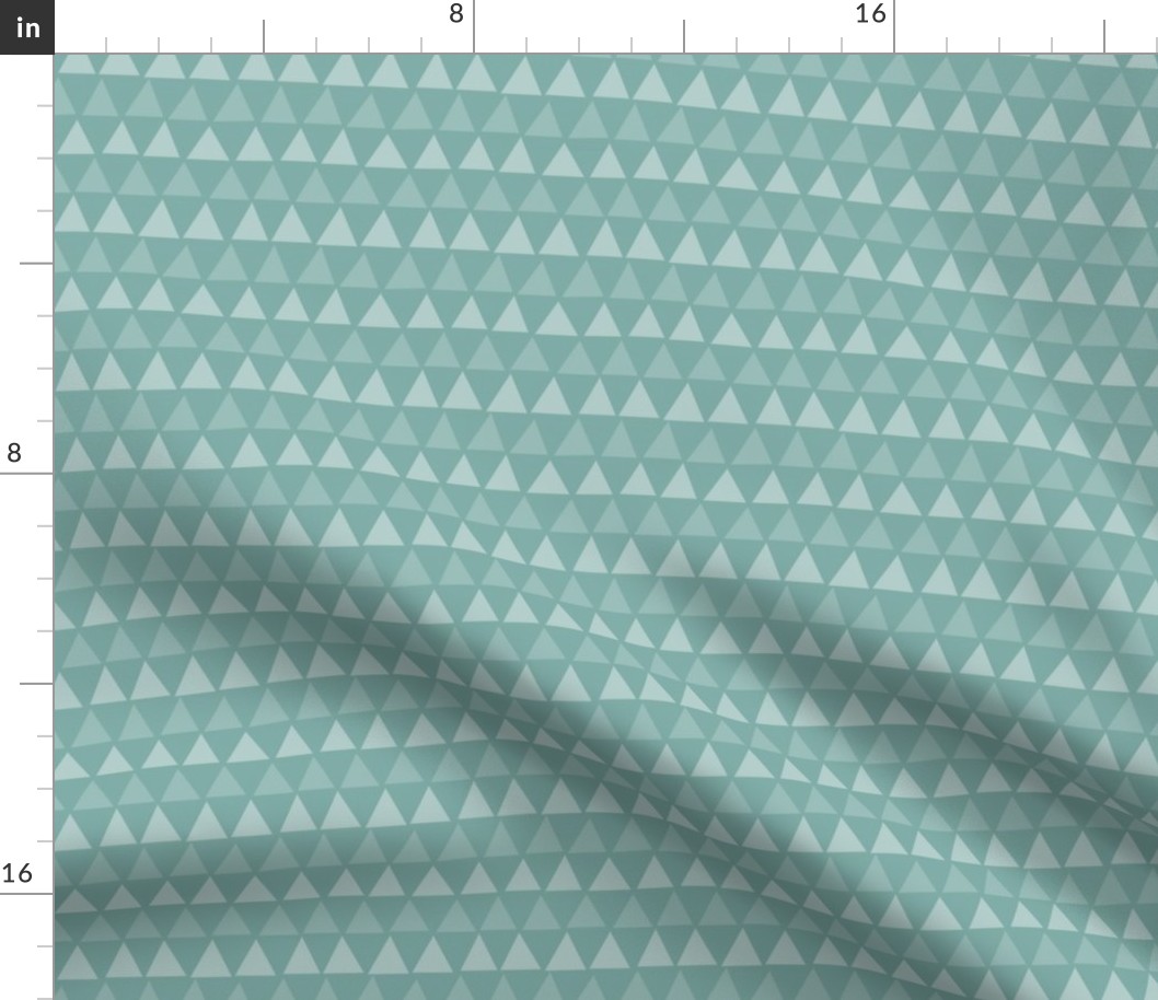 Wonky Triangles Teal